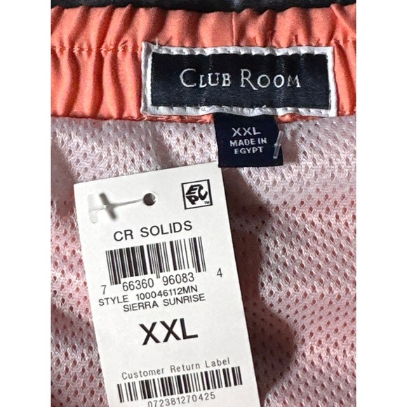 Club Room Men's Quick-Dry Performance 7" Swim Trunks, Sierra Sunrise, XXL, NWT - Picture 3 of 4